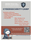 OCII Cybersecurity Camp (Grades 9–12)