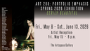 ART 298: Portfolio Emphasis Spring 2026 Exhibition