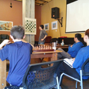 Afternoon chess at Long Table Brewhouse