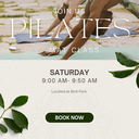 Outdoor Pilates mat class Bird Park