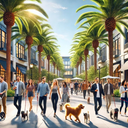 Santana Row Urban Pack Walk (with Dogs)