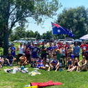 Co-Ed Australian Rules Football practice/tryouts - Denver Bulldogs training