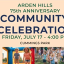 Power of 10 band at Arden Hills 75th Anniversary Celebration Friday July 17th