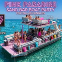 💖 Pink Paradise Sandbar Party Boat: Slide • Swim • Dance • Vibe