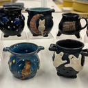 Cauldron Mugs - Pottery Project Summer of Halloween