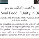 Summer Soul Food , Unity in Diversity