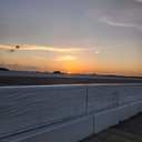 Walk/bike on 3 mile bridge at sunset